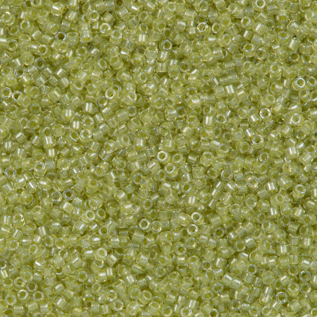 Miyuki Delica Seed Bead 11/0 Inside Dyed Color Peridot 2-inch Tube DB903