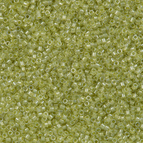 Miyuki Delica Seed Bead 11/0 Inside Dyed Color Peridot 2-inch Tube DB903