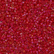 Miyuki Delica Seed Bead 10/0 Opaque Dark Red AB 7g Tube DBM162