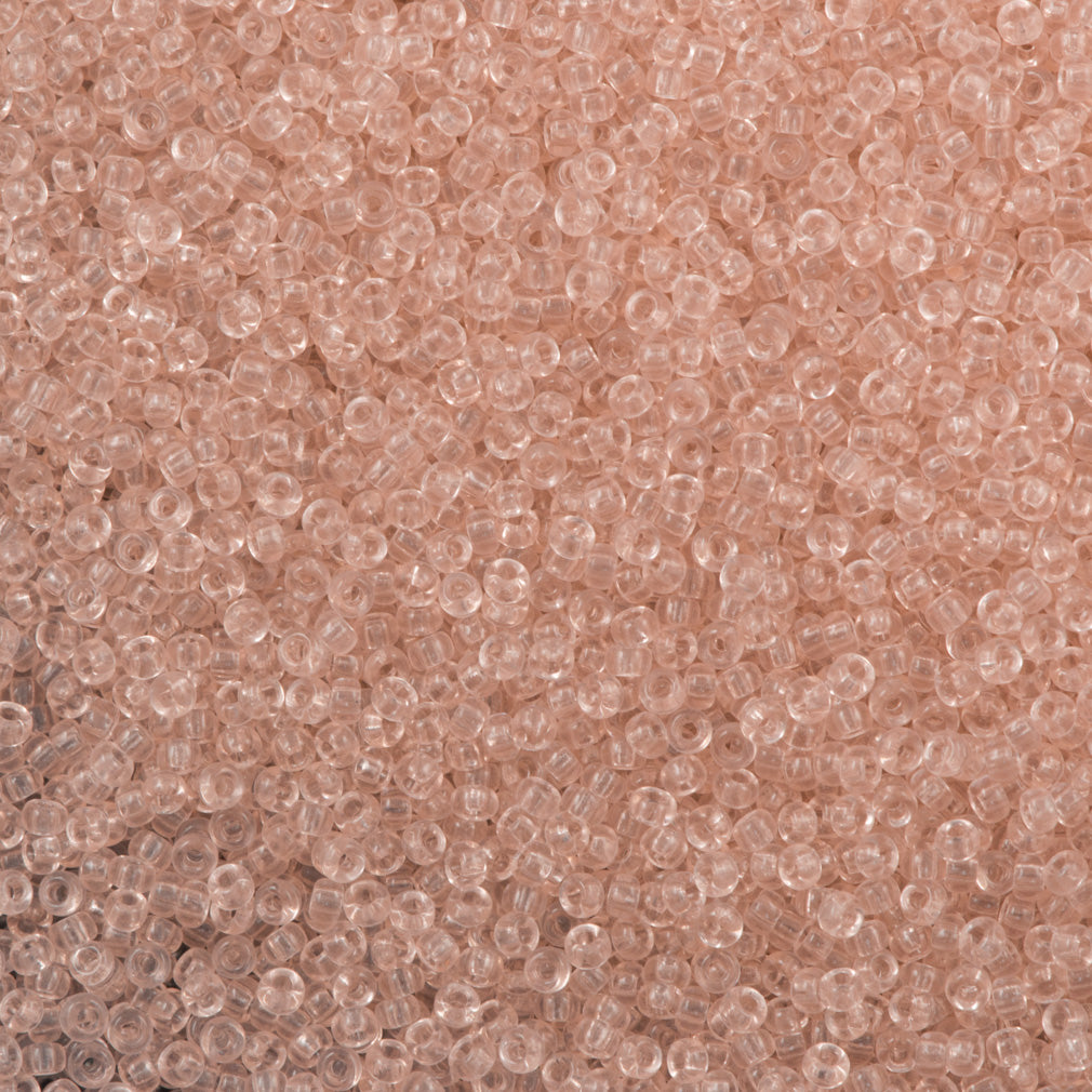 50g Miyuki Round Seed Bead 11/0 Transparent Pale Pink (155)
