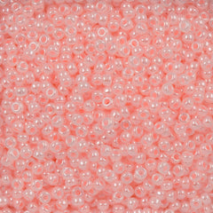 Miyuki Round Seed Bead 15/0 Pale Pink Ceylon 2-inch Tube (517)