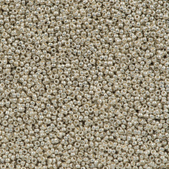 Miyuki Round Seed Bead 15/0 Galvanized Silver 2-inch Tube (1051)