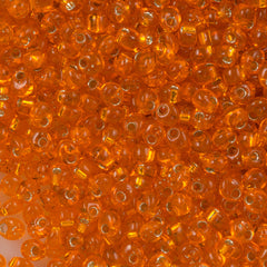 Miyuki 4mm Magatama Seed Bead Silver Lined Orange 23g Tube (8)