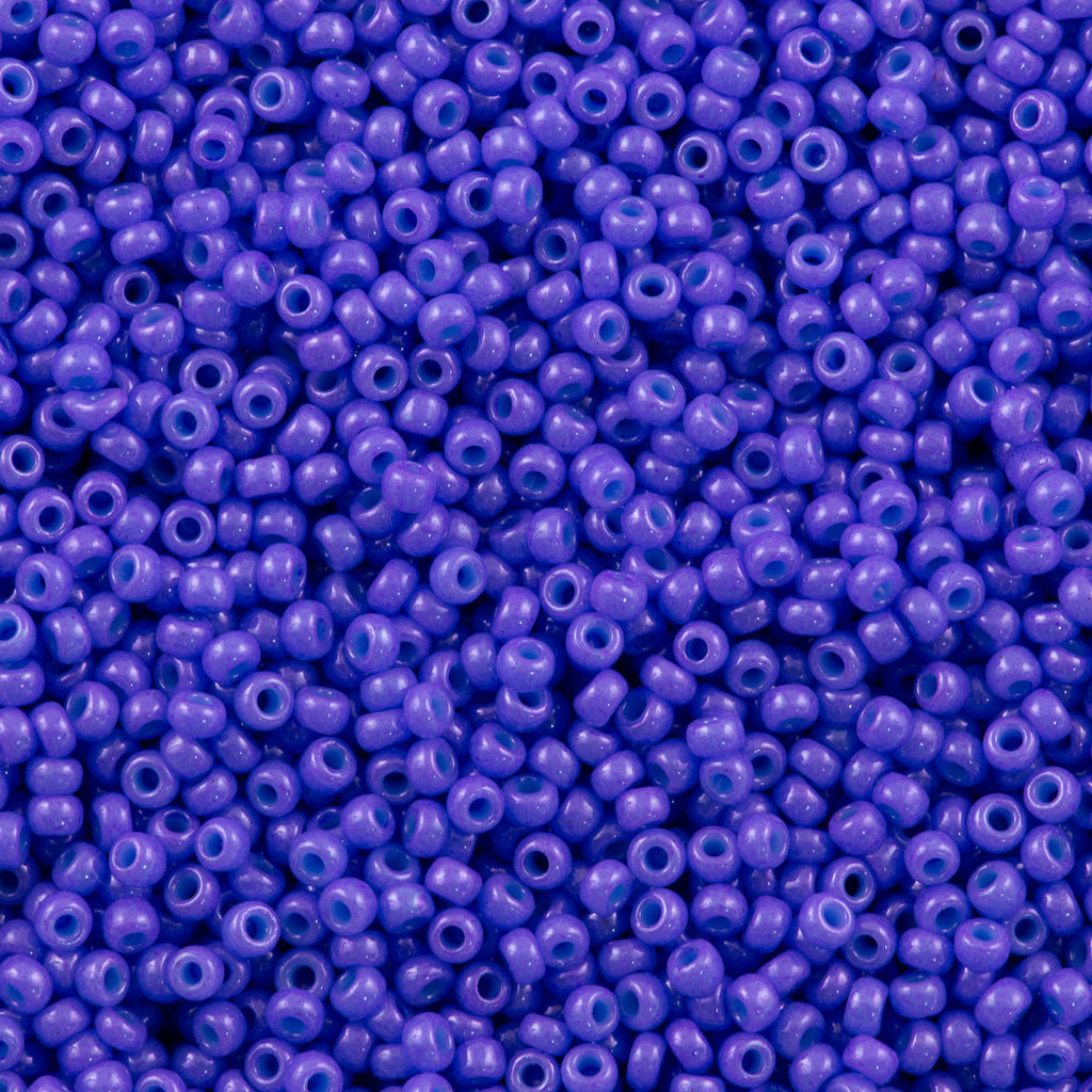 Miyuki Round Seed Bead 8/0 Opaque Dyed Purple 22g Tube (1477)