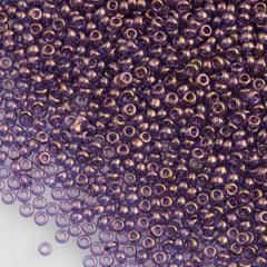Miyuki Round Seed Bead 11/0 Light Violet Gold Luster 22g Tube (1885)