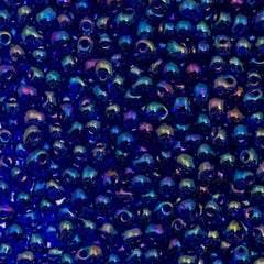 Miyuki Drop Fringe Seed Bead Transparent Cobalt AB 24g Tube (177)