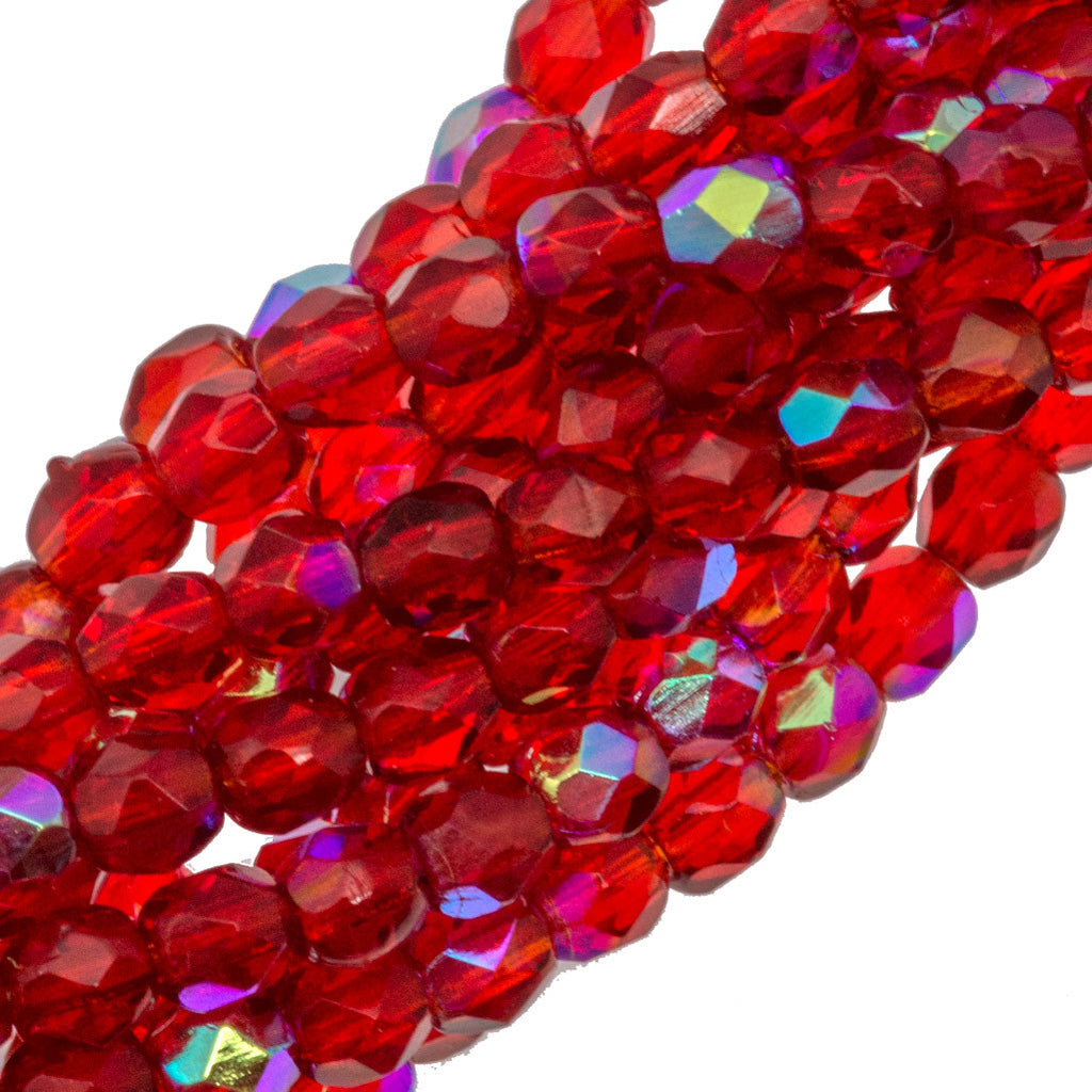 Siam 5000 Dark Red Swarovski Crystal Round Beads, 5mm Bright Red Beads for  Valentine, Pretty Round Swarovski Crystal 9 PCS LEFT 