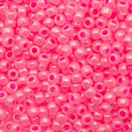 Toho Round Seed Bead 11/0 Ceylon Hot Pink 2.5-inch Tube (910)