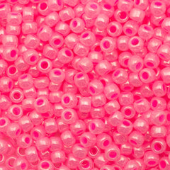 50g Toho Round Seed Beads 6/0 Ceylon Hot Pink (910)