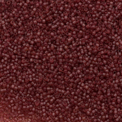 25g Miyuki Delica Seed Bead 11/0 Matte Transparent Dyed Salmon DB773