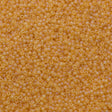 50g Miyuki Round Seed Bead 11/0 Matte Transparent Light Amber AB (132FR)