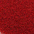 Miyuki Round Seed Bead 15/0 Dyed Silver Lined Red 2-inch Tube (1419)