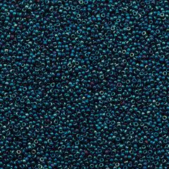 Miyuki Round Seed Bead 15/0 Metallic Blue Iris 2-inch Tube (1959)