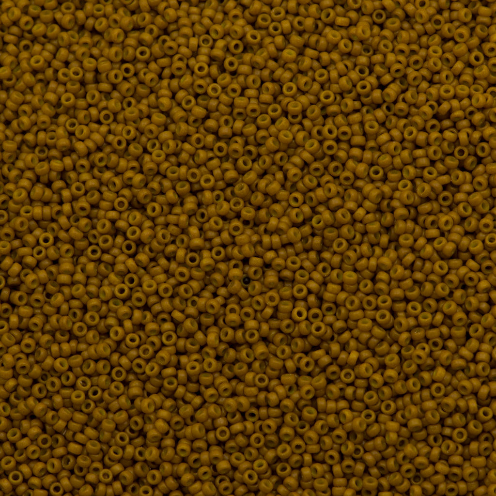 Miyuki Round Seed Bead 15/0 Duracoat Opaque Toast 2-inch Tube (4460)