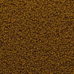 Miyuki Round Seed Bead 15/0 Duracoat Dyed Opaque Toast 2-inch Tube (4460)