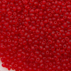 Miyuki Drop Fringe Seed Bead Matte Red 24g Tube (140F)