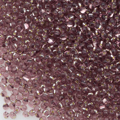 Tiny Miyuki Drop Seed Bead Silver Lined Amethyst 9g Tube (12)