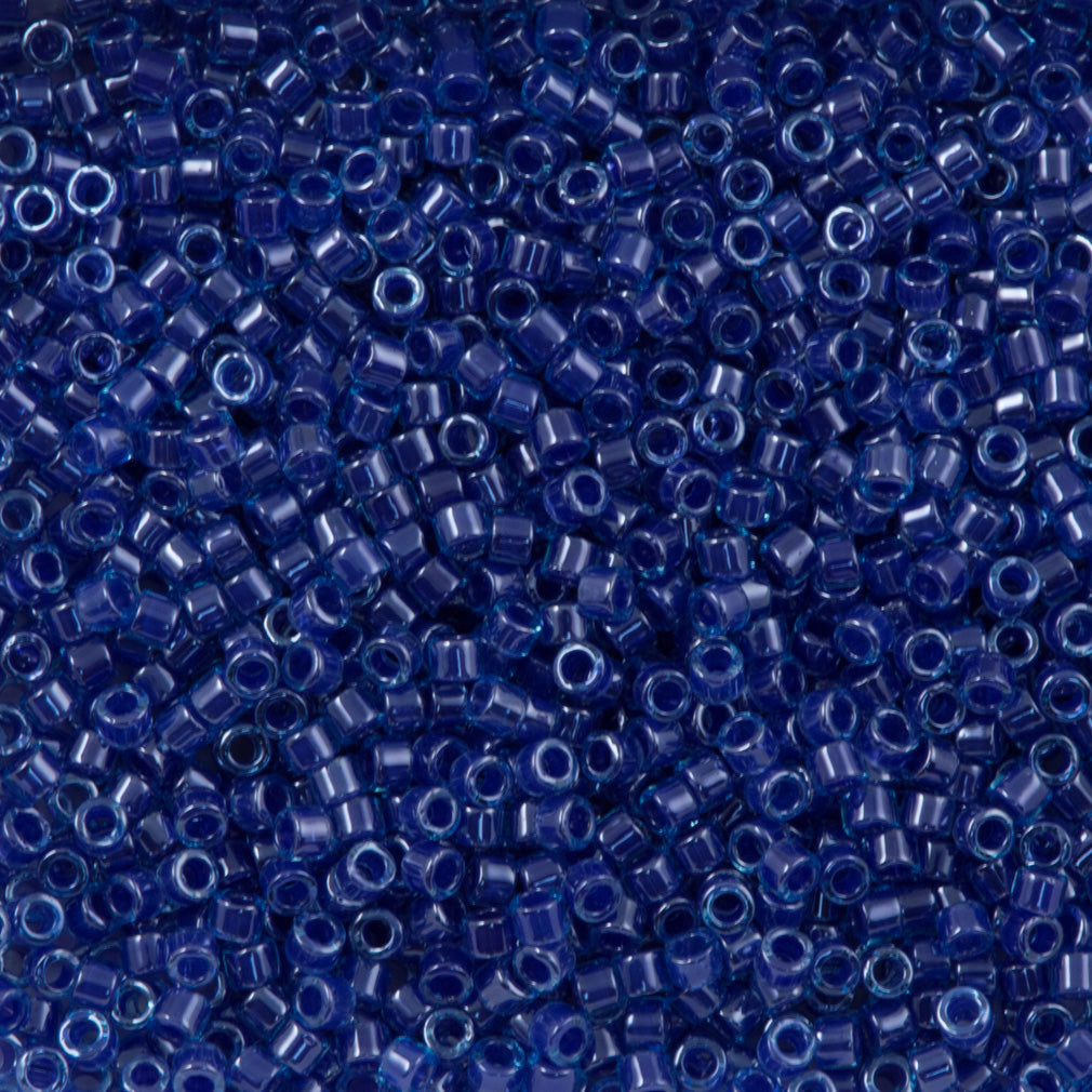 Miyuki Delica Seed Bead 11/0 Blue Inside Dyed Color Light Blue 2-inch Tube DB285