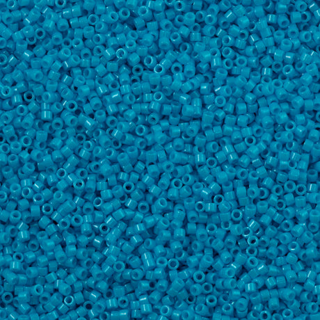 25g Miyuki Delica Seed Bead 11/0 Opaque Dyed Capri Blue DB659