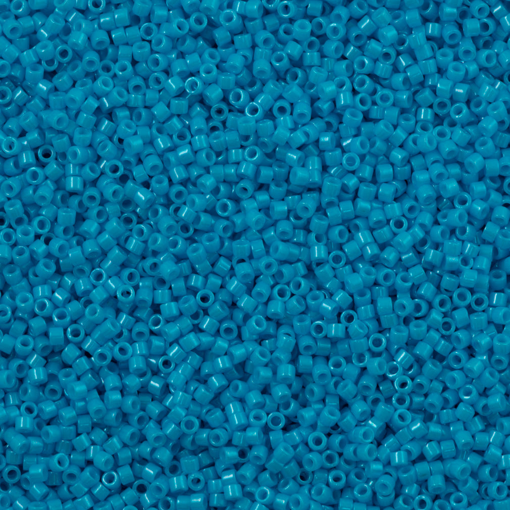 25g Miyuki Delica Seed Bead 11/0 Opaque Dyed Capri Blue DB659