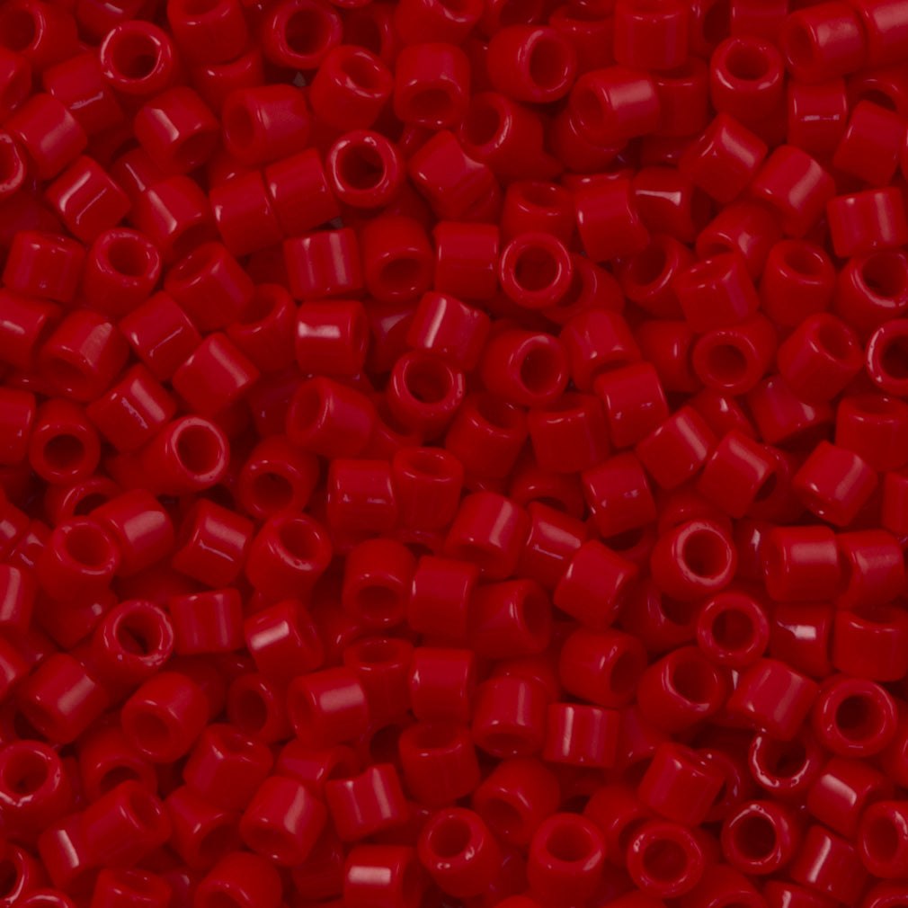 Miyuki Delica Seed Bead 8/0 Opaque Red 6.7g Tube DBL723
