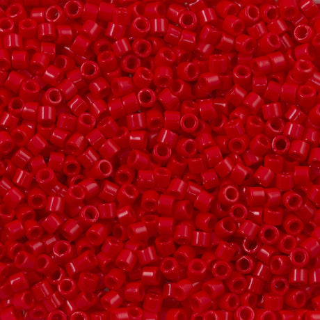 Miyuki Delica Seed Bead 10/0 Opaque Red 7g Tube DBM723