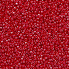 50g Toho Round Seed Bead 11/0 Opaque Luster Raspberry (125)