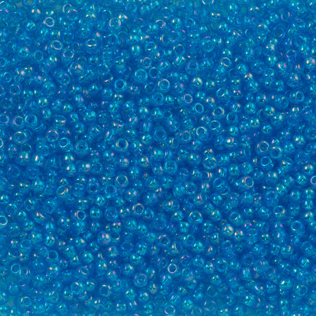 Toho Round Seed Bead 11/0 Dark Caribbean AB 2.5-inch Tube (163B)