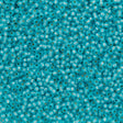 50g Toho Round Seed Bead 11/0 Permanent Finish Silver Lined Milky Aqua (2117PF)