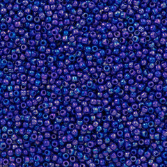 50g Toho Round Seed Bead 11/0 Opaque Navy Blue AB (408)