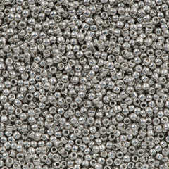 50g Toho Round Seed Bead 11/0 Metallic Silver (714)