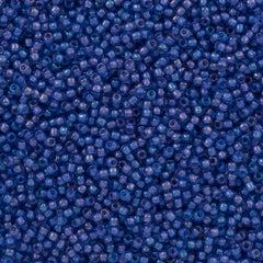 50g Toho Round Seed Beads 11/0 Inside Color Lined Purple Light Blue (934)
