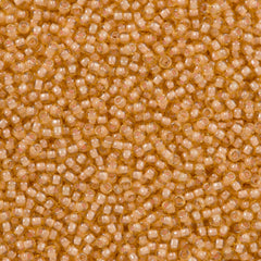 Toho Round Seed Bead 11/0 Jonquil Inside Color Lined Light Apricot 2.5-inch Tube (955)