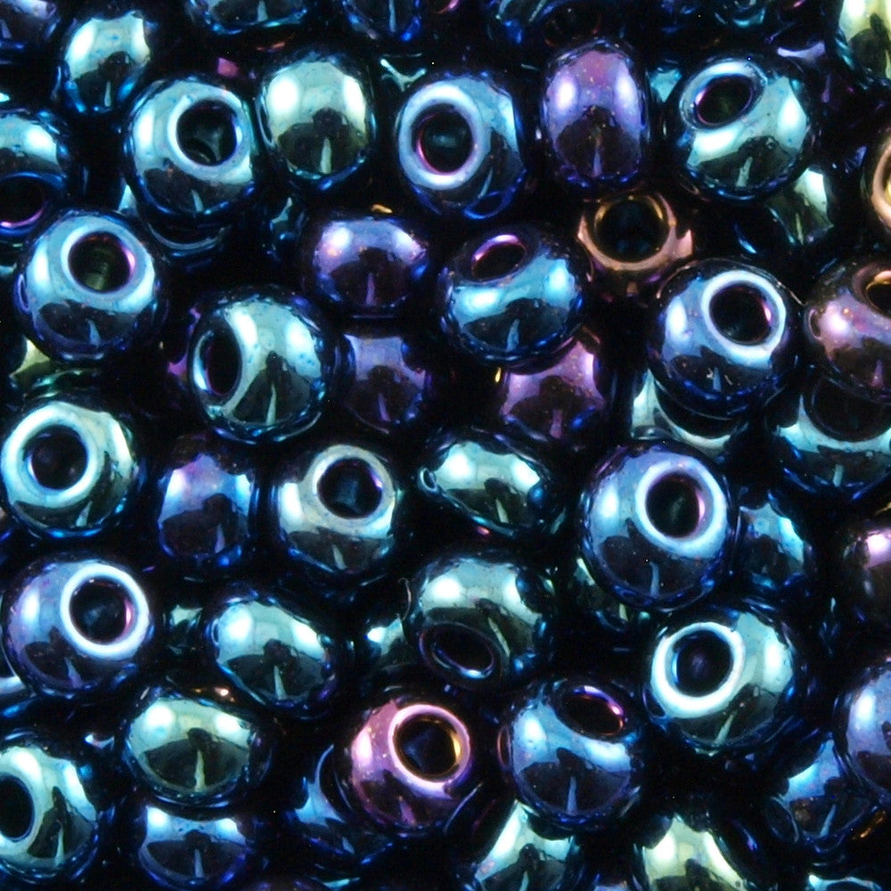 Czech Seed Bead 6/0 Blue Iris 1/2 Hank (59135)