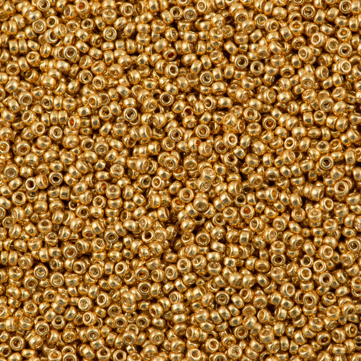 Rocaille Seed Beads, 1,7 mm, 15/0 , 0,5-0,8 mm, Brass, 25 G, 1 Pack