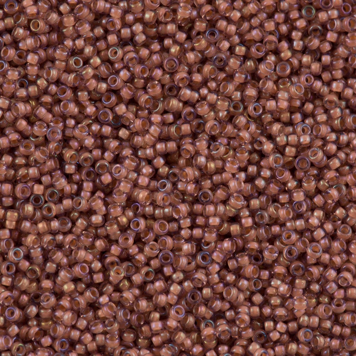 Miyuki Round Seed Bead 11/0 Peach Lined Amethyst 22g Tube (337)