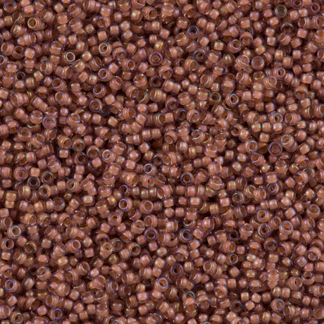 Miyuki Round Seed Bead 11/0 Peach Lined Amethyst 22g Tube (337)