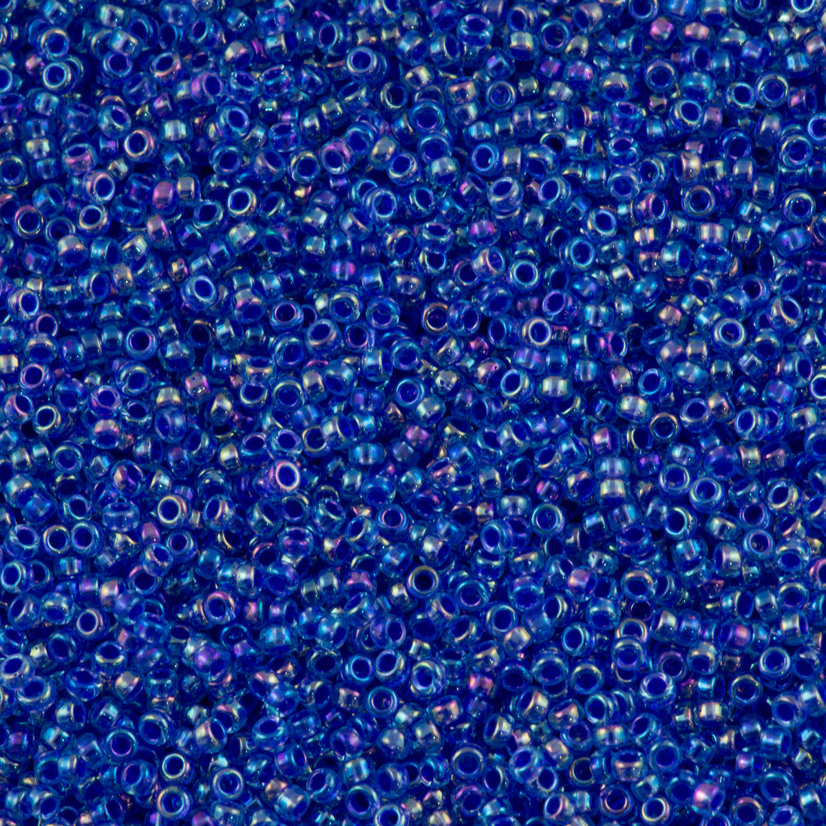 Miyuki Round Seed Bead 11/0 Cobalt Line Aqua 22g Tube (353)