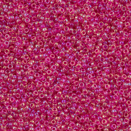 Miyuki Round Seed Bead 11/0 Fuchsia Rainbow 22g Tube (355)