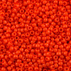 50g Toho Round Seed Beads 6/0 Opaque Orange (50)