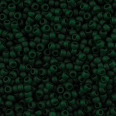 Toho Round Seed Bead 6/0 Transparent Matte Jade 2.5-inch tube (939F)