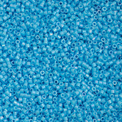 100g Miyuki Delica Seed Bead 11/0 Opaque Light Blue AB DB164