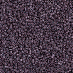 Miyuki Delica Seed Bead 11/0 Opaque Dyed Dark Purple 2-inch Tube DB662