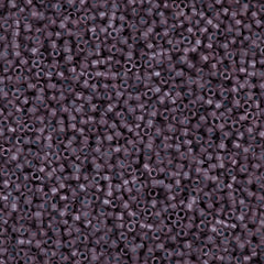 25g Miyuki Delica Seed Bead 11/0 Opaque Dyed Dark Purple DB662