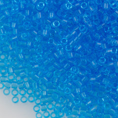 Miyuki Delica Seed Bead 11/0 Transparent Light Blue 2-inch Tube DB1109