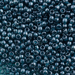 Toho Round Seed Beads 6/0 Transparent Teal Luster 2.5-inch tube (108BD)