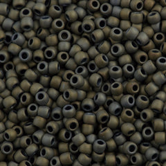 50g Toho Round Seed Beads 6/0 Matte Gray Iris (613)
