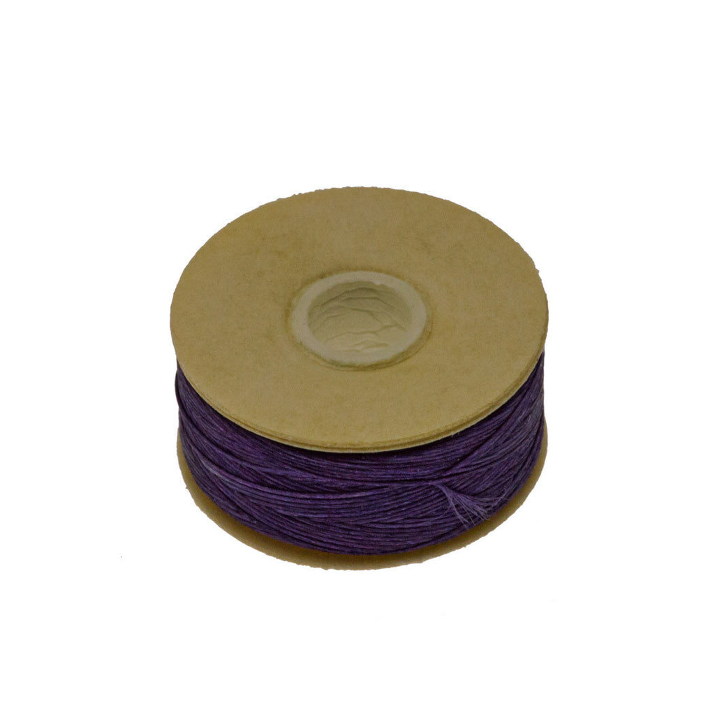 Size B Nymo Nylon Dark Purple Thread 72 yard bobbin Aura Crystals, LLC
