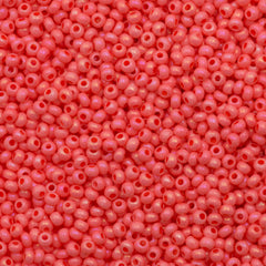 50g Czech Seed Bead 10/0 Chalk Pink Solgel AB (09451)