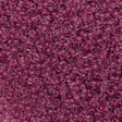 50g Czech Seed Bead 10/0 Crystal Lined Dark Fuchsia Terra (38327)
